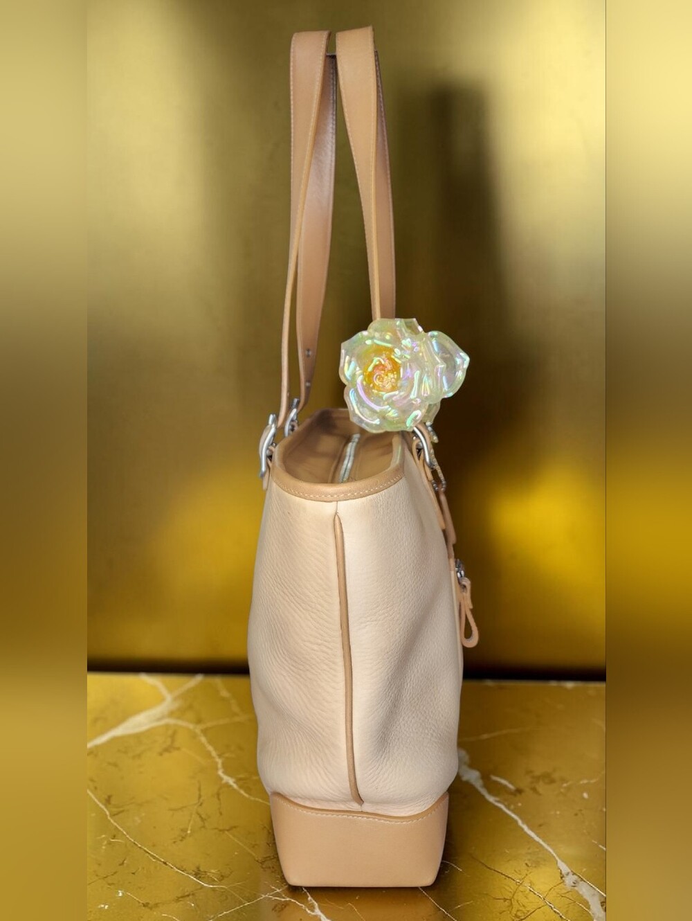 Coach Hampton Pebbled Leather Tote (Style No. 4465) - Picture 6 of 14